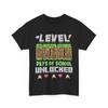 Level 100 Schultage Freigeschaltet Gaming Pixel 100. Tag T-Shirt