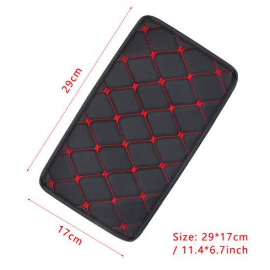 Car Auto Armrest Pad Cover Center Console Box Pu Leather Cushion Mat Accessories