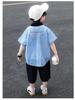 Boys' Shirt Set Summer Thin Edition 2026 New Handsome and Fashionable Baby Summer Clothes Children's Short Sleeve Two Piece Set