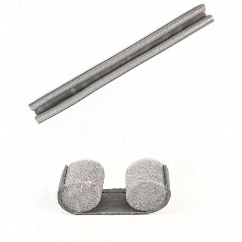 Commercial Grade Door Bottom Seal - Zero-Residue Grey/Black Weatherstrip with Quick-Rebound Core for Hotel/Office/Retail