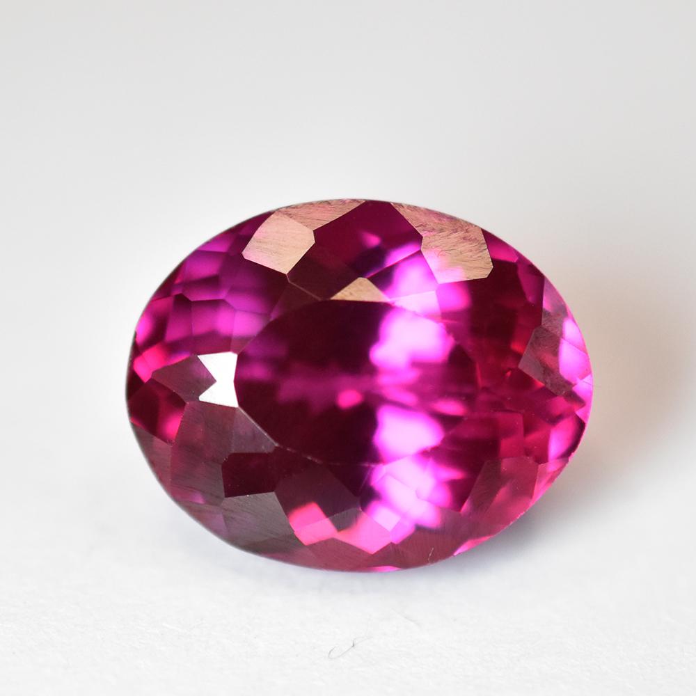 Natural Pink Tourmaline Oval Cut Certified Loose Gemstone