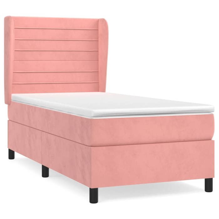 Maison Exclusive - Sommier à lattes de lit et matelas Rose 80x200 cm Velours