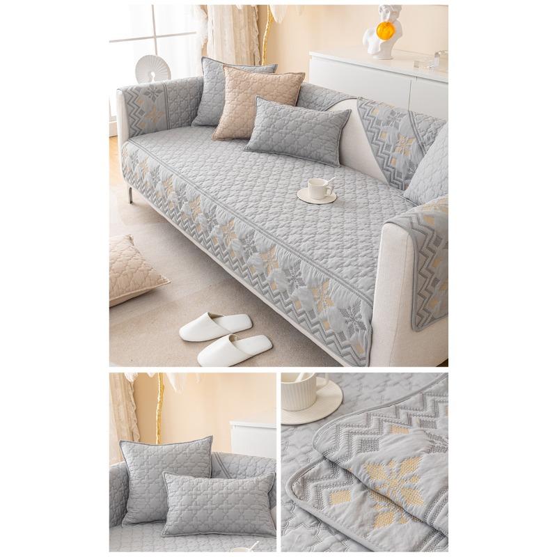 Sofa Cushion Four Seasons General Fabrics Leather Non-Slip Thickened Cushion Simple Modern