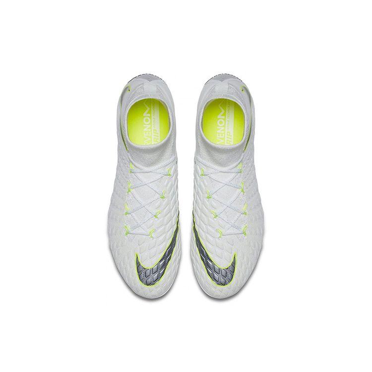 Nike Phantom 3 Elite AG PRO Fußballschuh Herren Sneaker Weiß Metallic-Cool-Grey-Volt AJ3819-107