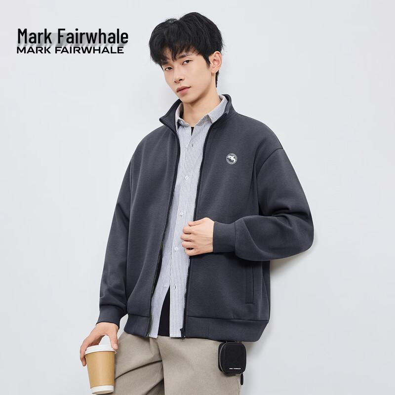 Mark Fairwhale Men's Autumn Fleece-Lined Cardigan Jacket