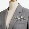 Faux Pearl Love Letter Brooch Decorative Brooch Pins New Lapel Pin  Coats Jackets Hats