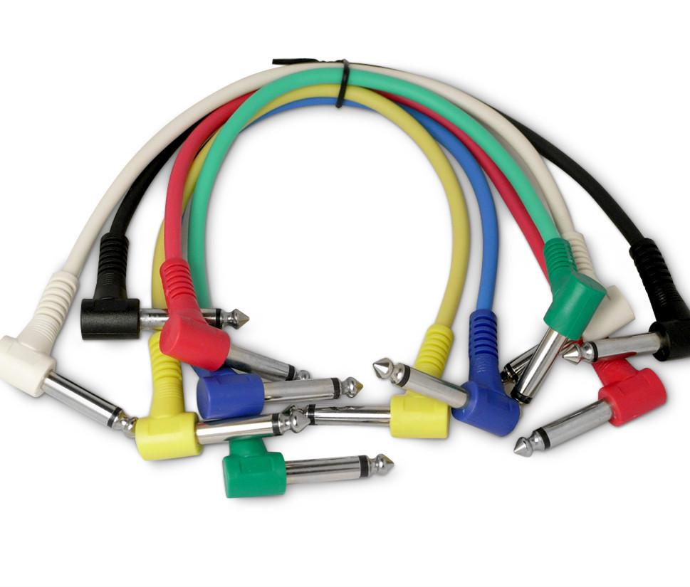 

30cm Electric Guitar Pedal Patch Cables (6-Pack) Guitar cable