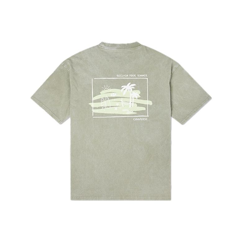 Converse Set-in Sleeve T-Shirt Men s Green 10022772-A02 L