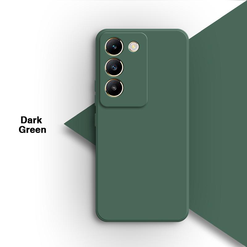 Soft Square Phone Case for VIVO V40 SE 5G 6.67" Shell Original Candy Funda Silicone Classic Straight Edge Back Cover Accessories