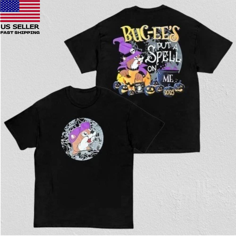 Buc-ee s Halloween 2025  Put A Spell On Me Graphic Tee Full Size Unisex T-Shirt S