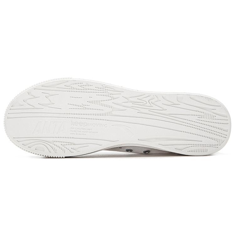 SNOOPY x Anta Life Collection Abrasion Resistant Breathable High top Skateboard Shoes Men's Ivory White 912138604-1