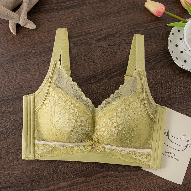 Sexy Female Breathable Gathering Small Breasts Without Steel Ring Bra Upper Support Secondary Breasts Anti-sagging Lace Bra Special Offer