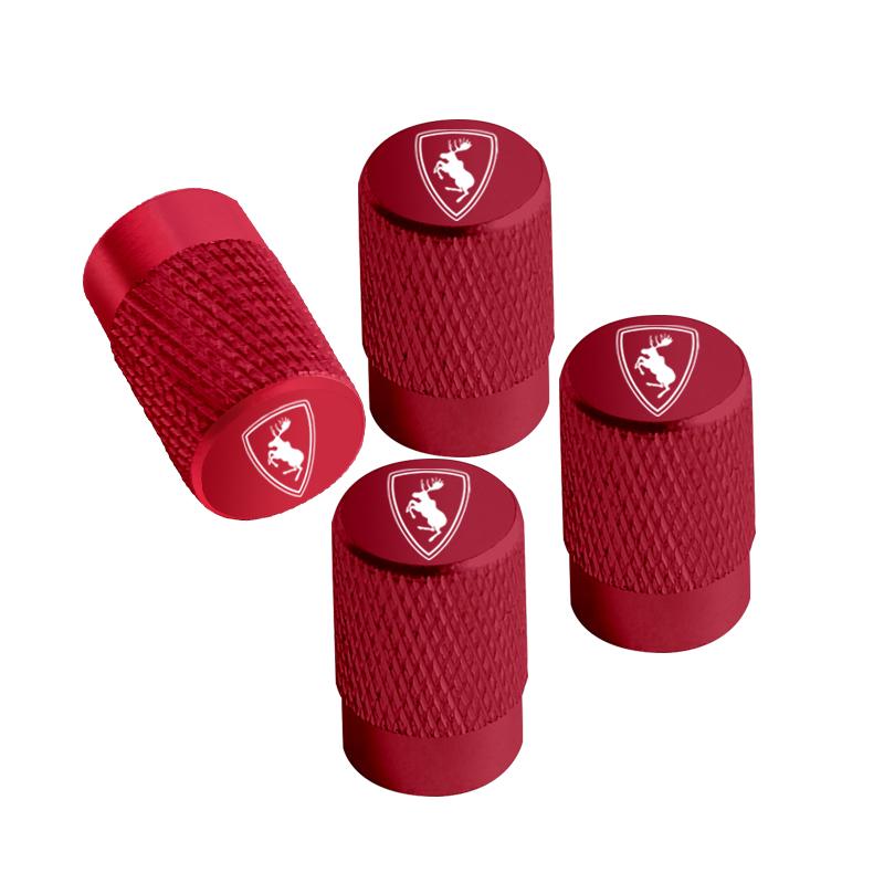 

4pcs For Volvo Elk Prancing Moose Logo Ocean V40 V60 XC40 XC90 XC60 S40 Aluminum Car Wheel Tire Valve Cap Covers Tyre Rim Stem