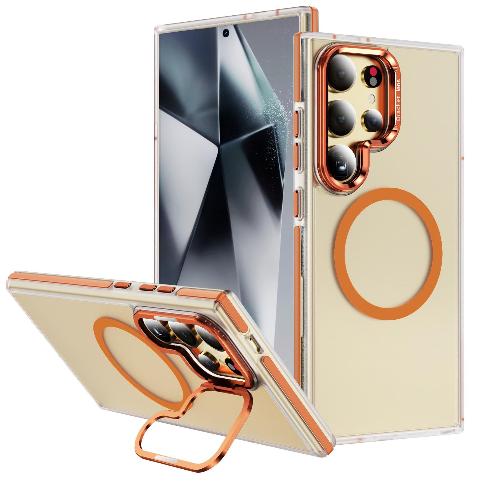 

Magnetic Phone Case Dual Color TPU Anti Drop for Samsung S25 Phone Protective Case with Skin Feel S25