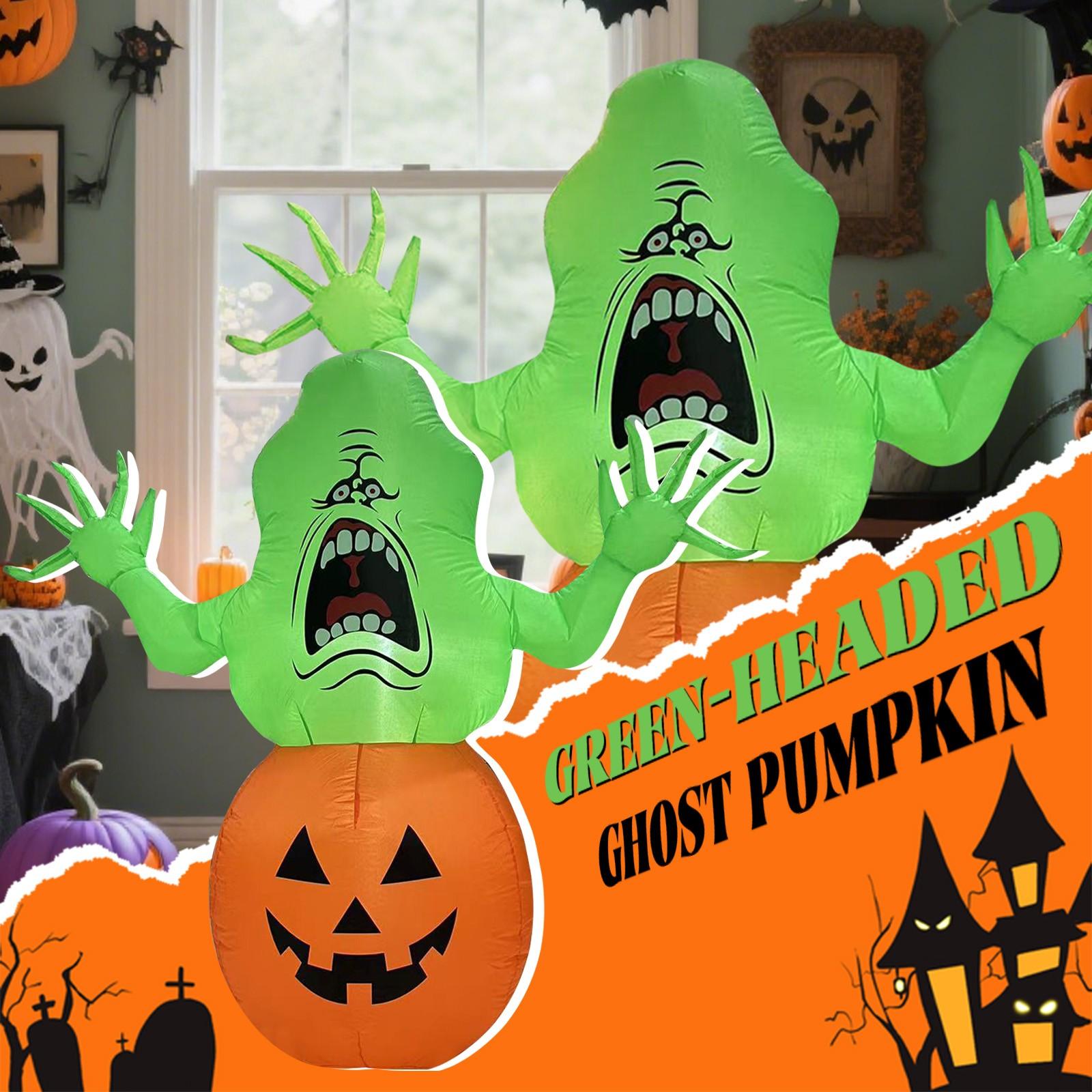 

Надувные светящиеся украшения для вечеринки на Хэллоуин, украшения для дома, простые в установке и полные атмосферы One Size белый