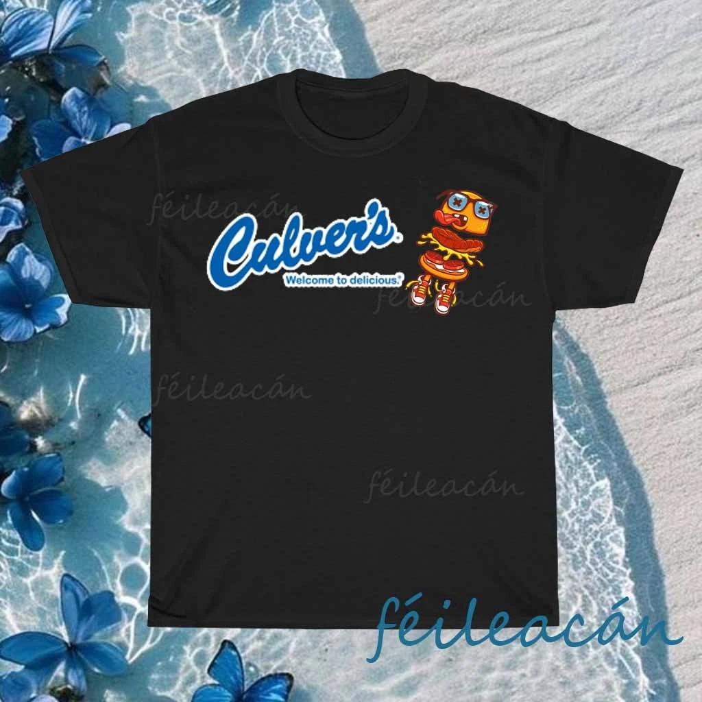 New Shirt Culver s Burger Logo T-Shirt Logo American T-Shirt Funny Size S to 5XL 2XL