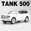 1/24 Tank 500 Hi4-T SUV Legierungsauto-Modell Diecast Metallspielzeug Geländefahrzeuge Auto-Modell Simulation Ton und Licht Kinderspielzeug Geschenke
