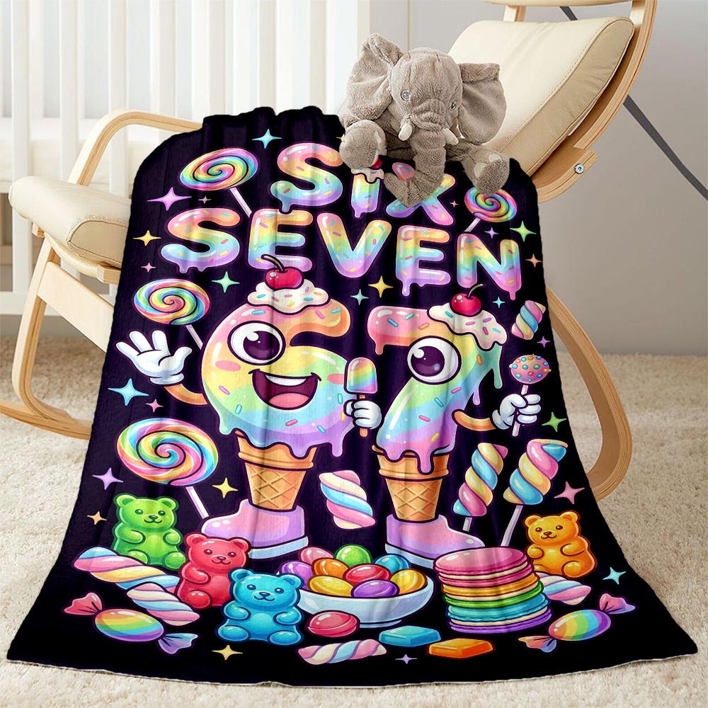 Sixty-seven Blanket,Suitable for sofas, offices, travel, living rooms, Gifts to relatives and friends, Blanket,Suitable for all seasons.