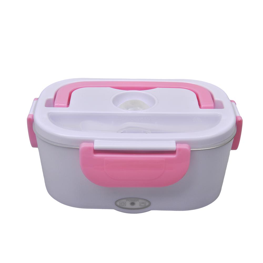 Electric Heated Lunch Box, Car Picnic Food Heating Heater, Stainless Steel Food Warmer Container Dual Use