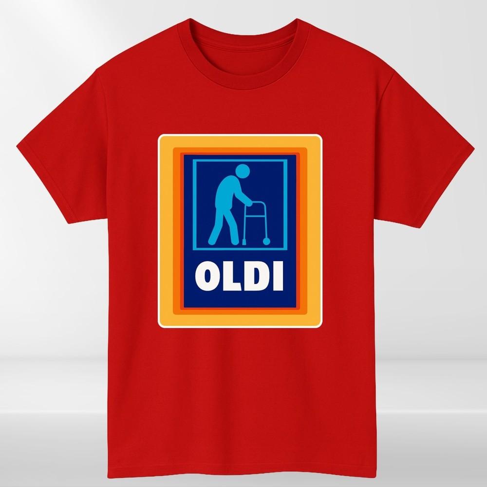 Fathers Day Unisexs Funny TShirt Oldi Parody Gift For Dad Regular Fit 100 Cotton S