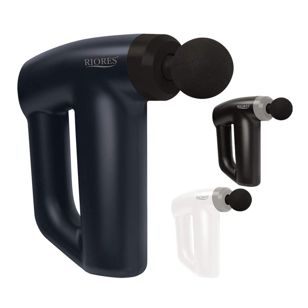 RIORES SHOT Pro Massage Handgerät Regulierbar Medizinisch Zuhause Elektrisch Leistungsstark Bis zu 3500 Vibrationen pro Schuss Ganzkörperpflege Dr. Waffe, Massagegerät, SM, Gerät,
