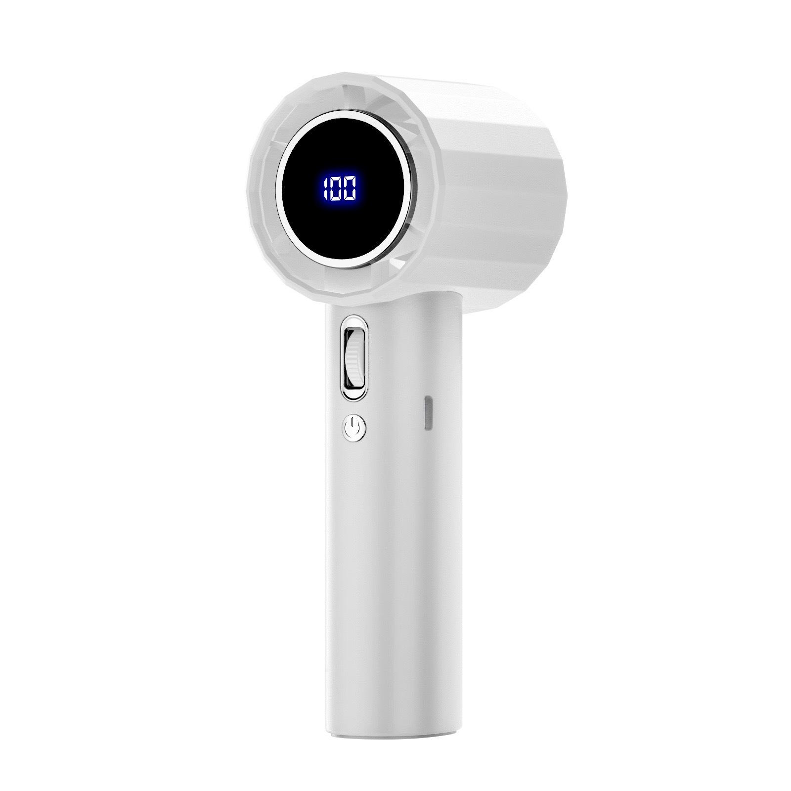 

GS5 Portable High-Speed Air Blower: Digital Display, USB Charging, Handheld with Adjustable Wind Power Handheld Fan белый