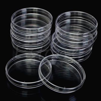 S víčky Plastové 55x15mm Průhledná Petriho miska Petriho misky Miska pro kultivaci bakterií Sterilní Petriho misky