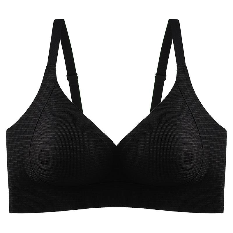 

Soft support fixing cup Naked feeling seamless gathering, pull anti-sagging upper support bra cover 2xl(recommended 65-72.5kg 40/90abc) чорний