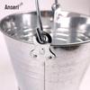 5L Metal Water Bucket with Wooden Handle