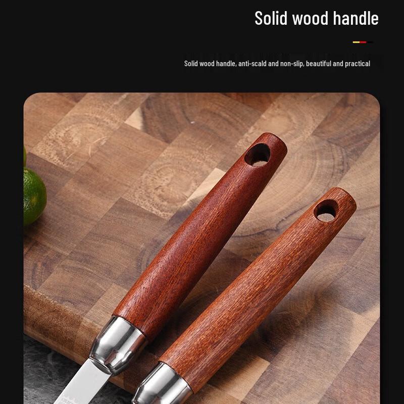 Fanshun 304 Stainless Steel Mesh Strainer with Sapele Wood Handle