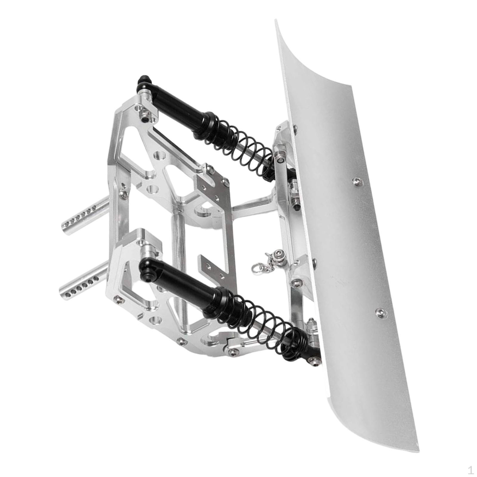 

1/10 RC Crawler Snow Plow Alloy Professional Durability Easy to Install Replacement Car Part