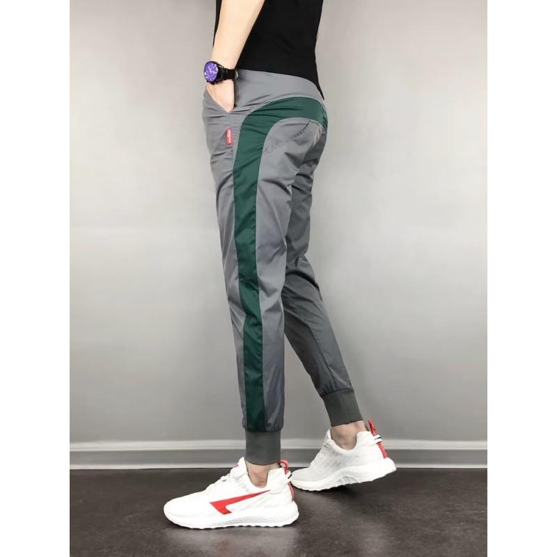 2023 Men's Trendy Spliced Drawstring Harem Pants