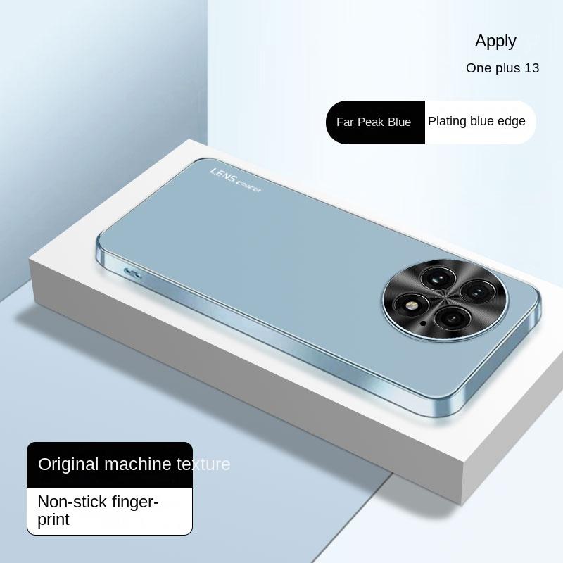 For OnePlus 13 Case Hard AG Matte Plating Lens Protective Back Cover Cases For OnePlus 13T 13R 12 12R 11R Full Cover Phone Shell