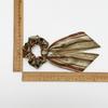 Striped Ribbon Scrunchies Long Tail Hair Tie Boho Style Women Hair Accessory for Casual Weekend Look