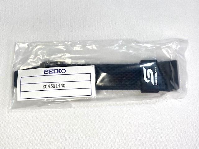 R045014N0 SEIKO 5 Sports 22mm Silicone Rubber Band Black for Via SRPJ95K1/ 4R36-12V0 (Ships Nekoposu)