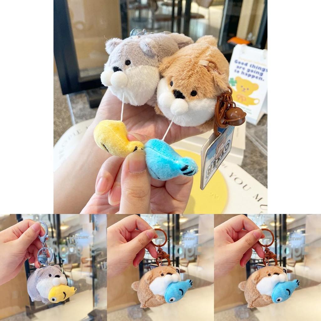 Cute And Adorable Otter Plush Keychain Charming Pull Toy For Key Accessories Gift