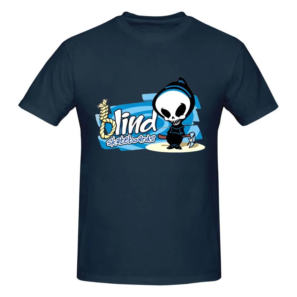 

Blind Skateboard Logo Skateboard World Industry Short-sleeved T-shirt Print Pattern Comfortable T-shirt 2025 Novel Men and Women 4XL