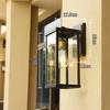 IP65 Waterproof Retro Landscape LED Wall Sconce Aluminum Mounted E27 Glass Light Fixture for Outdoor Use