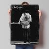 Poster Bianco e Nero di Stevie Ray Vaughan Arte da Parete Personalizzata Segni Metallici Vintage Targhetta in Latta Retrò per Man Cave Decorazioni per Caffetteria