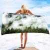 Forest Pattern Printing Series Seaside Vacation Beach Towel Swimming Bath Towel Sports Towel