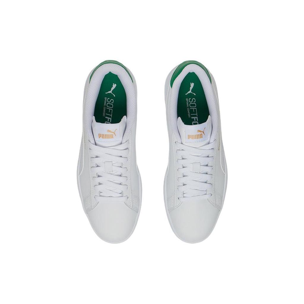 Puma Smash V2 White Amazon Green Unisex Sneakers Team-Gold 365215-36