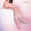 Luoying 8373 Silky Black High-Tube Oily Stockings