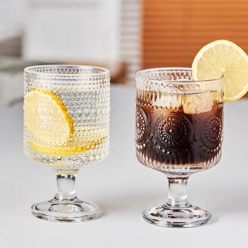 Shangqi Clear Glass Ice Coffee & Drink Cups (Set of 3)