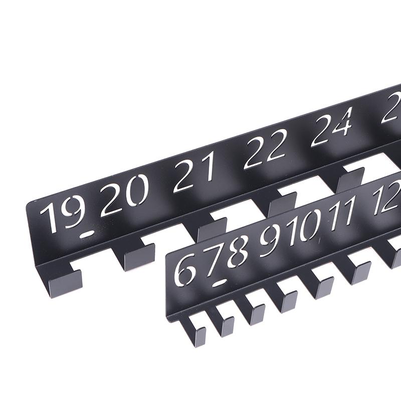 Wall Mounted Wrench Holder Durable Heavy-Duty Metal Wall-Mounted Screw Organizer With Numbered Slots