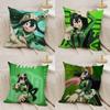 Froppy TTsuyu AAsui Cushion Cover Silky Short Plush DoubleSided Printed Pillow Case for Sofa All Seasons Home Decor Gift