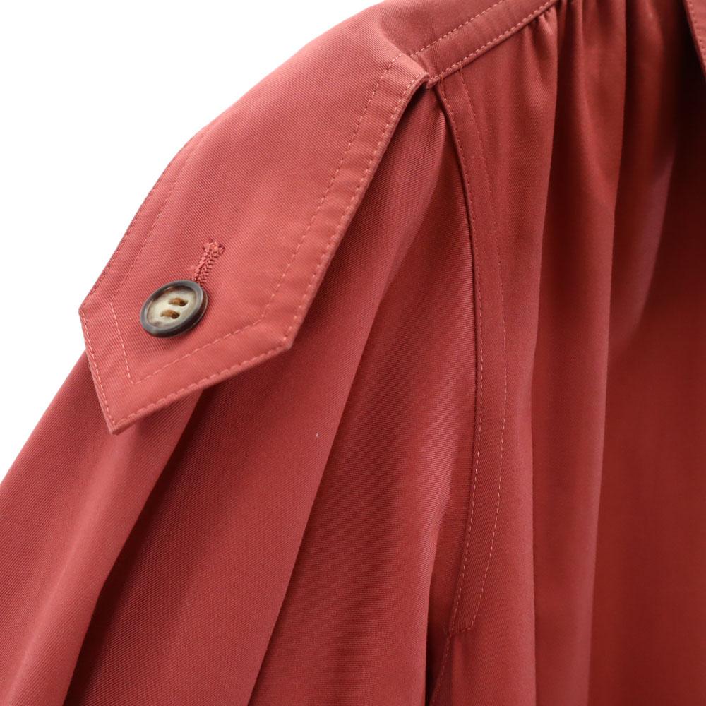 YVES SAINT LAURENT 80s 90s Old Stainless collar coat T9 Red series Women Used