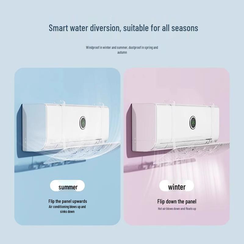 Silent Wall-Mounted Air Conditioner Wind Deflector Curtain