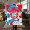 1pc FC Bayern Munich Print Flannel Blanket, High quality Comfortable for All Seasons, Home Decor, Warmth and Comfort, Perfect for Christmas Gifts48