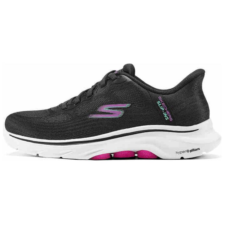 Skechers Go Walk 7 Soft Versatile Low-Top Casual Shoes Women sneaker Black 125259-BKMT 35