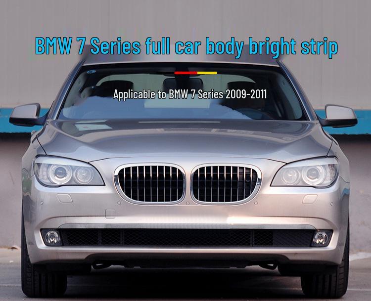 Manshi Electroplated Front Bumper Strip for BMW F02: Fits 730Li, 740Li, 750Li